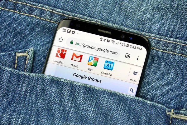 Montreal Canada Oktober 2018 Google Groups App Auf Screen Google — Stockfoto