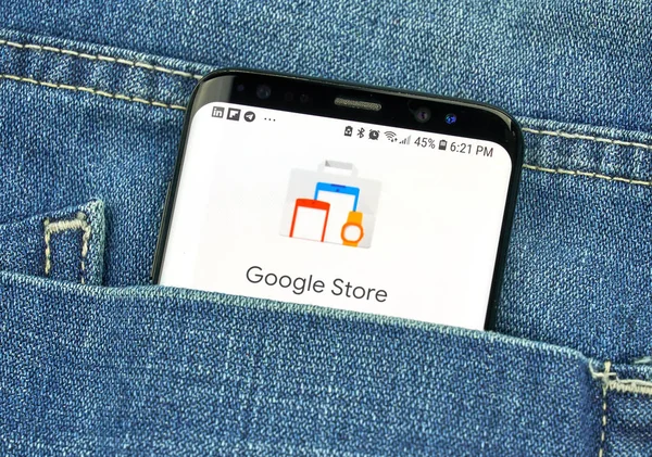 Montreal Kanada 2018 Október Google Store Képernyőn Google Store Egy — Stock Fotó