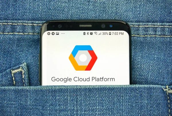 Montreal Canada Ottobre 2018 Google Cloud Platform App Sullo Schermo — Foto Stock