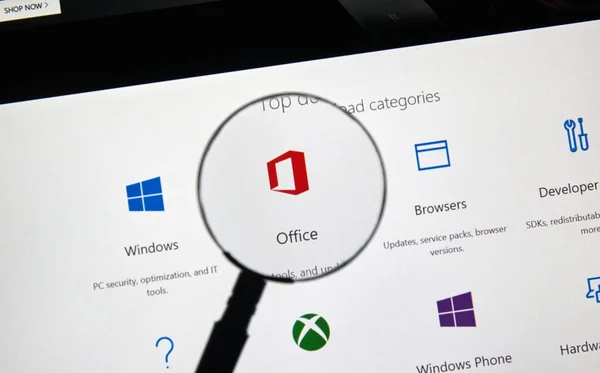 Montreal Canada January 2019 Microsoft Office 365 Icons Screen Office — Stock Photo, Image