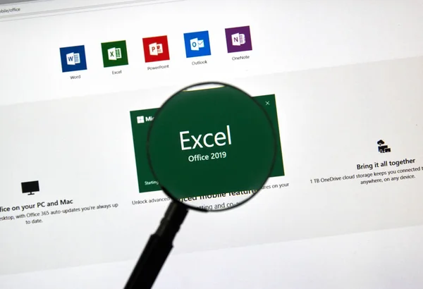 Montreal Canada Januar 2019 Microsoft Office 2019 Excel Microsoft Office — Stockfoto