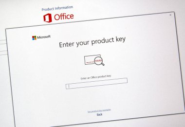 Montreal, Kanada - 10 Ocak 2019: Microsoft Office 2019 harekete geçirmek perde. Microsoft Office 2019 Microsoft Office, bir üretkenlik paketi, sonraki Office 2016 yeni sürümüdür