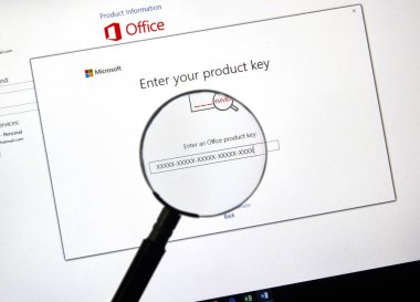 Montreal, Kanada - 10 Ocak 2019: Microsoft Office 2019 harekete geçirmek perde. Microsoft Office 2019 Microsoft Office, bir üretkenlik paketi, sonraki Office 2016 yeni sürümüdür