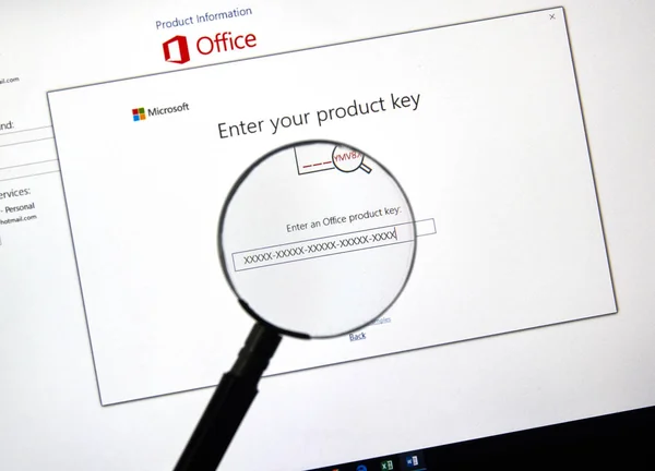 Montreal Kanada Ledna 2019 Microsoft Office 2019 Aktivace Obrazovky Microsoft — Stock fotografie