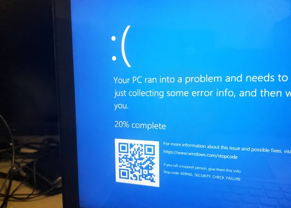 Montreal Canada März 2018 Microsoft Windows Blue Screen Death Auf — Stockfoto