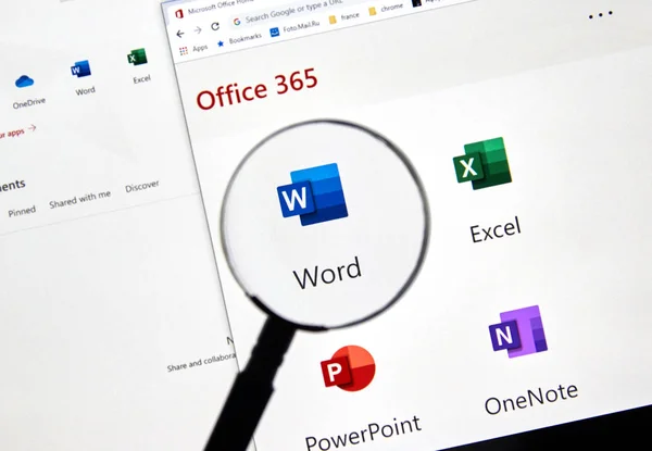 Nowa ikona programu Microsoft Word — Zdjęcie stockowe