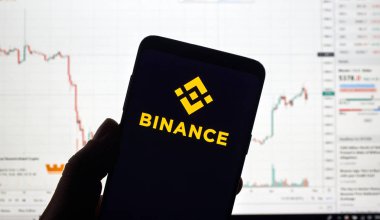 Binance cryptocurrency döviz logosu