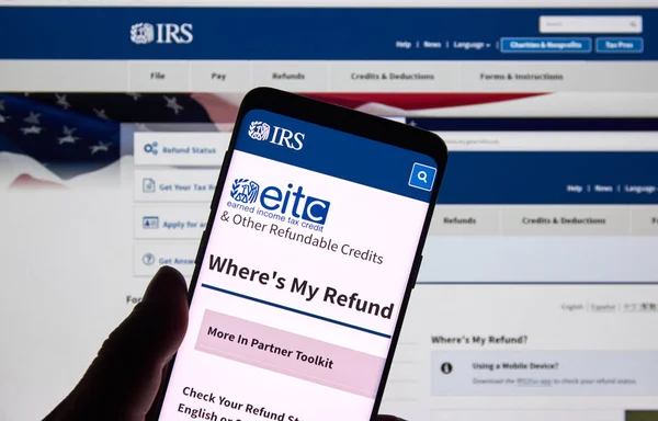 IRS USA Home page del governo — Foto Stock