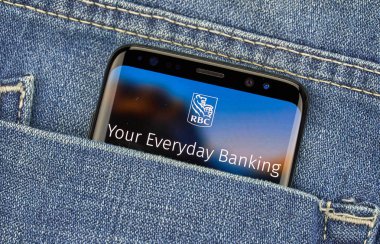 Samsung s8 Üzerinde Rbc mobil uygulaması.