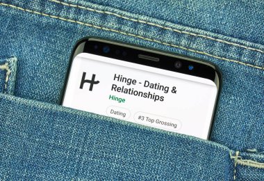 Samsung s8'de menteşe mobil uygulaması.