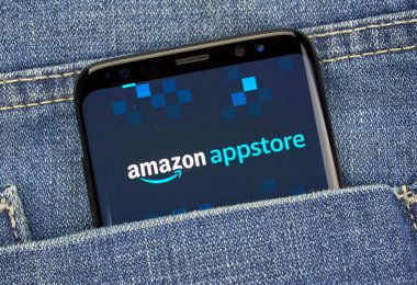 Samsung s8 Amazon Appstore mobil uygulaması.