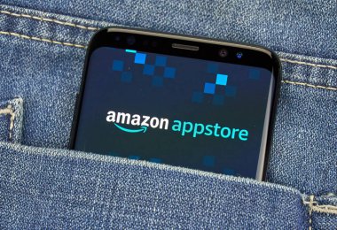 Samsung s8 Amazon Appstore mobil uygulaması.