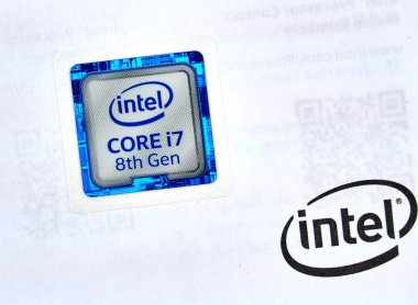 Intel logosu ve Cpu