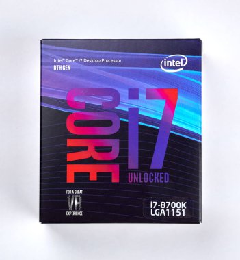 Intel logosu ve Cpu