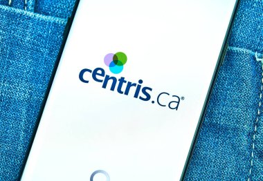Samsung s8'de Centris mobil uygulaması.
