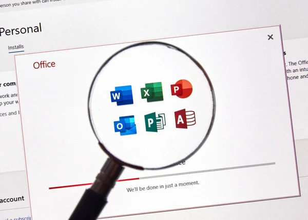 Oprogramowanie Microsoft Office 365 — Zdjęcie stockowe