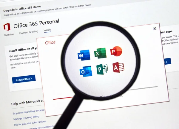 Software microsoft office 365 — Fotografia de Stock