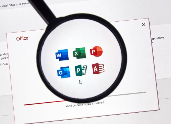 Oprogramowanie Microsoft Office 365 — Zdjęcie stockowe