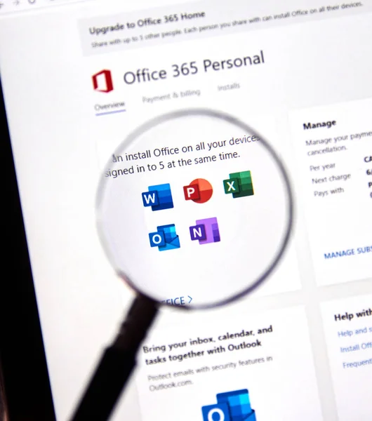 Програмне забезпечення Microsoft Office 365 — стокове фото