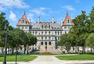 The New York State Capitol building. The New York State Capitol is the seat of the New York State government, located in Albany, the capital city of NY state