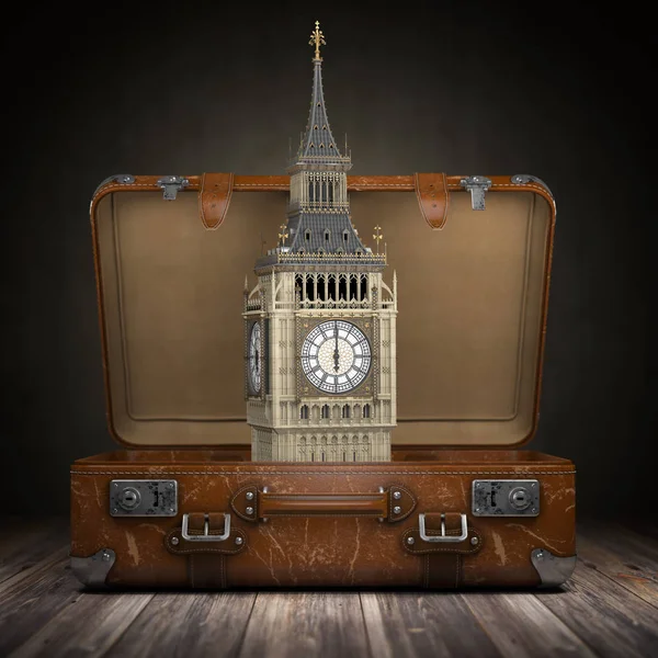 Подорож Лондона Подорожі Або Туризму Англії Або Великобританії Концепції Великий — стокове фото