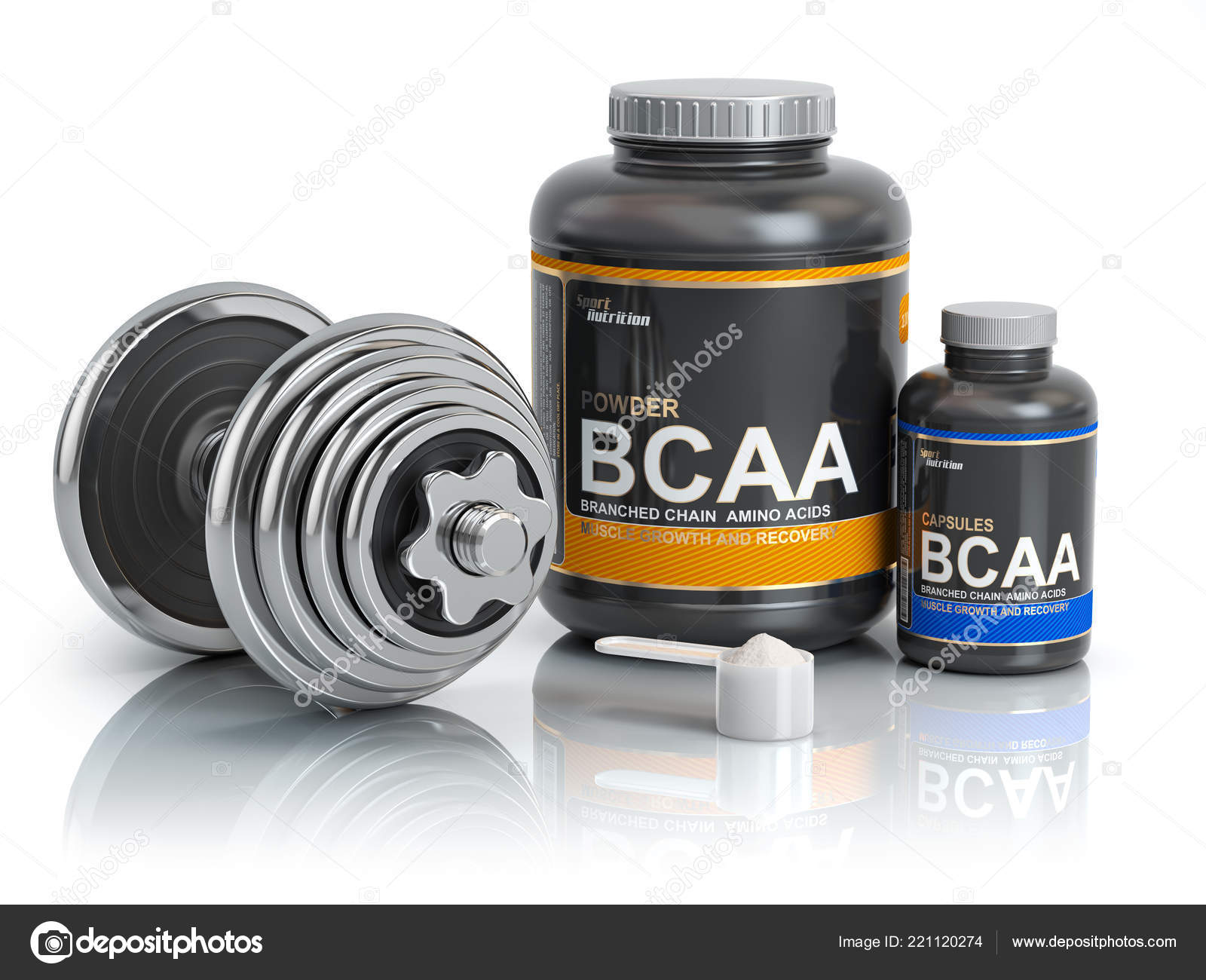 Bcaa Branched Chain Amino Acid Scoop Dumbbell Bodybuilder Nutrition