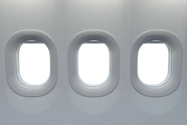 Ventanas Avión Concepto Viaje Turismo Ilustración — Foto de Stock