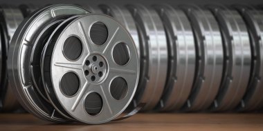Video, sinema, Film, multimedya kavramı. Bir satır vintage film 