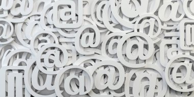 E-posta işareti soyut arka plan. E-posta internet iletişimi.