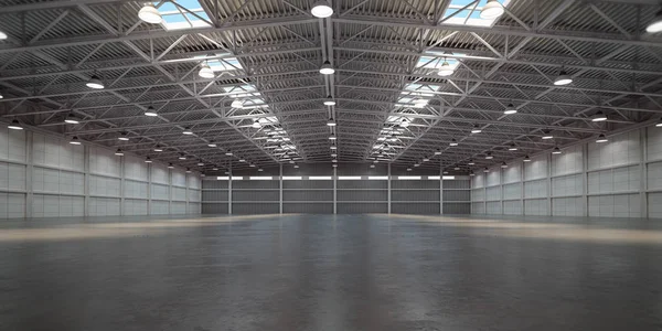 Empty warehouse interior. Storehouse building or storage room. — Stock Photo, Image