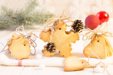 Dekoratif Noel kurabiye hediye