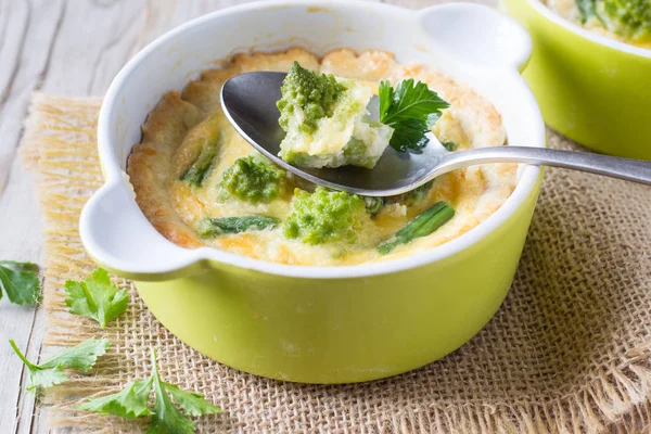 Coliflor Romanesco Judías Tarta — Foto de Stock