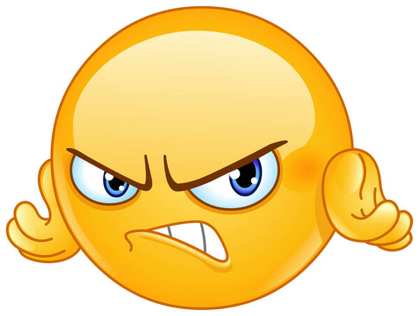 Безумный и злой смайлик