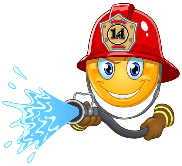 Пожарный смайлик — стоковый вектор