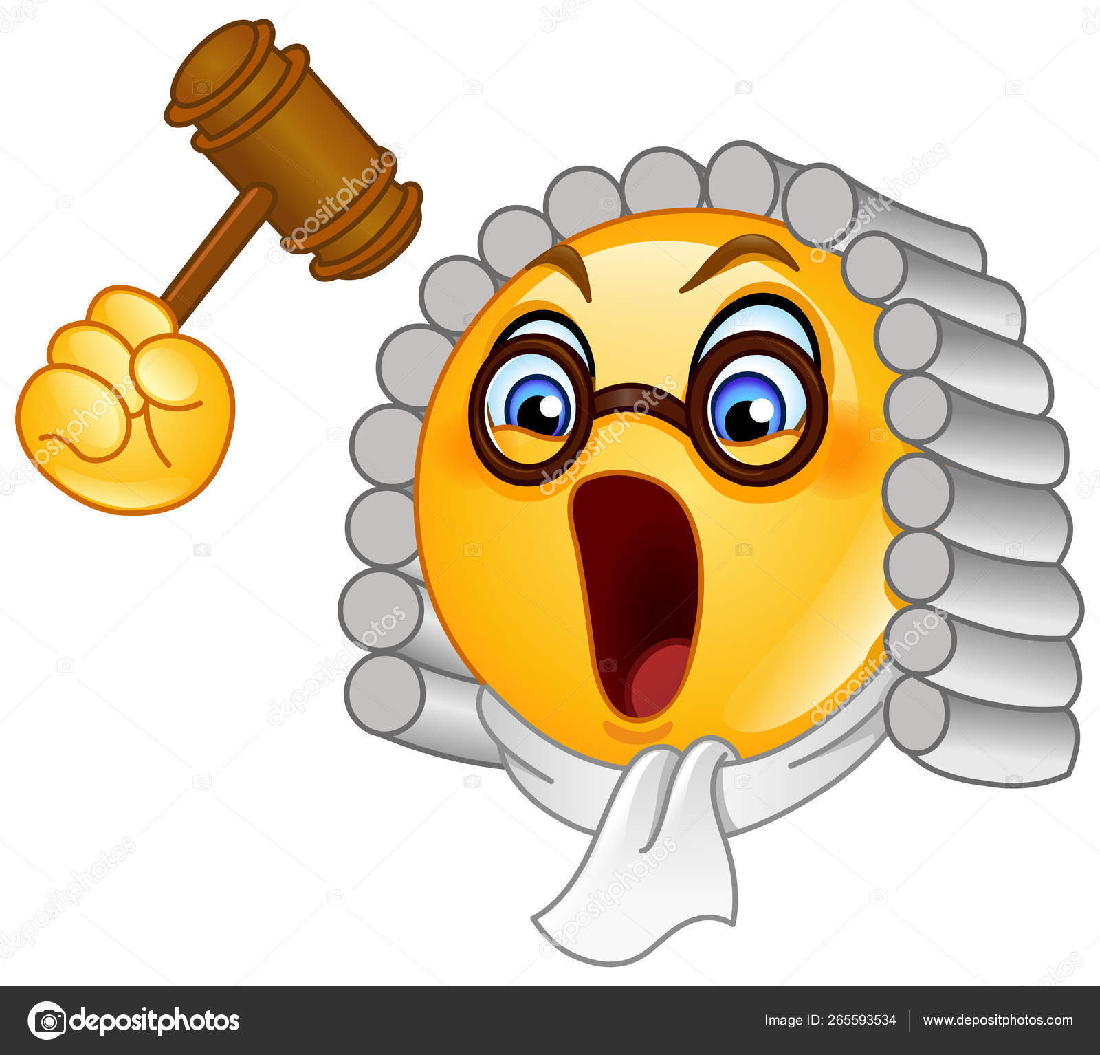 Judge emoticon Stock Vector Image by ©yayayoyo 265593534