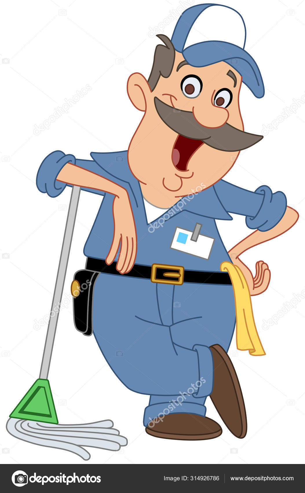 Janitor Vector Image By C Yayayoyo Vector Stock Janitor Vector Image By C Yayayoyo Vector Stock
