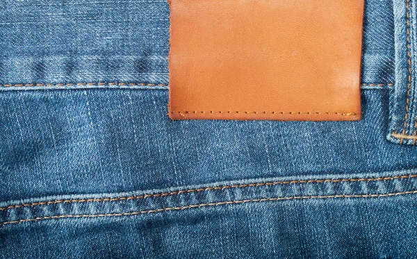 Närbild Blå Jeans — Stockfoto