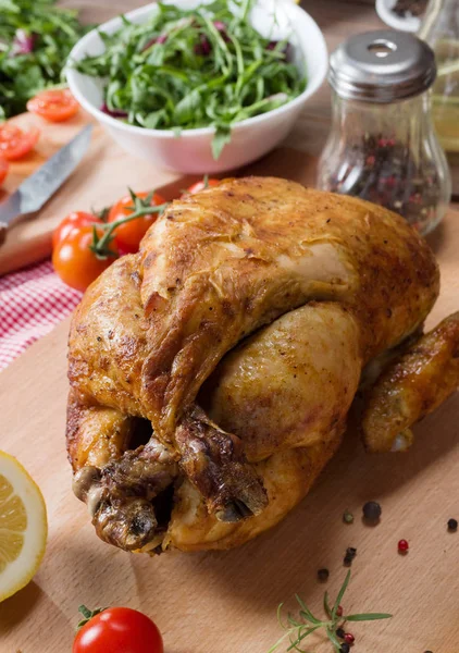 Grillezett Csirke Különböző Zöldségek — Stock Fotó
