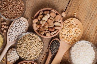 Tahıl ve tahıl, tohum, fasulye