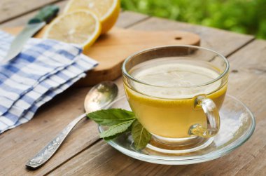 Çay bahçe ahşap tablo