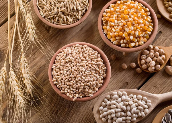 Зерновые Зерновые Семена Бобы — стоковое фото