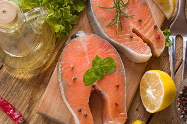 Salmon Wood Background — Stock Photo, Image