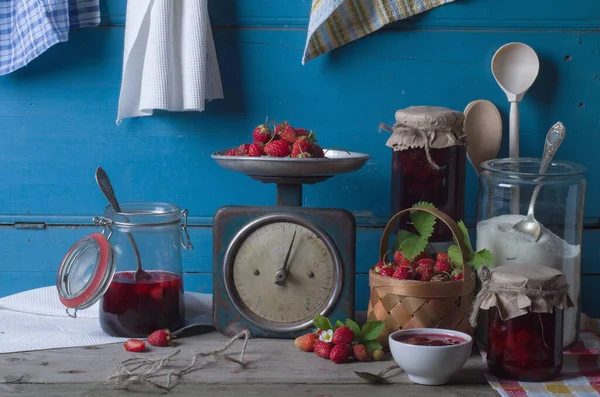 Strawberry preserve — Stock Photo, Image