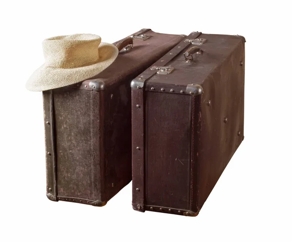 Ročník kufry — Stock fotografie