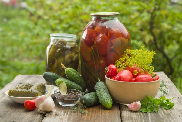 Pickled cucumbers — Stock Photo, Image