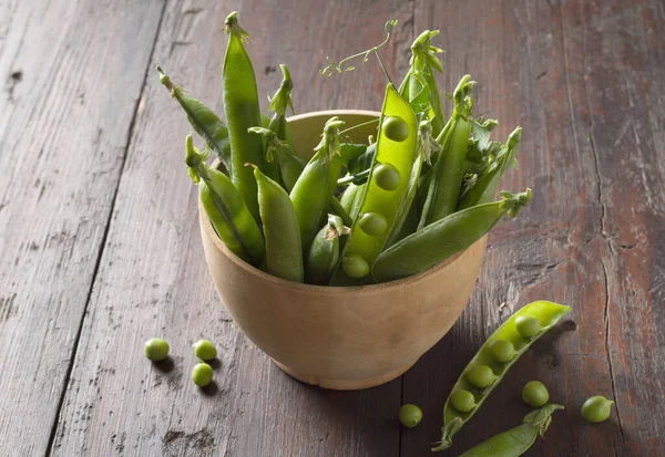 Gröna ärtor — Stockfoto