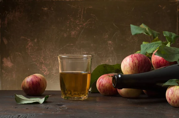 Glass of cider — Stock Photo, Image