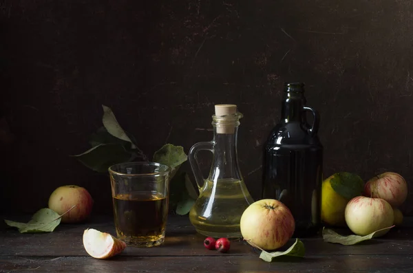 Glass of cider — Stock Photo, Image