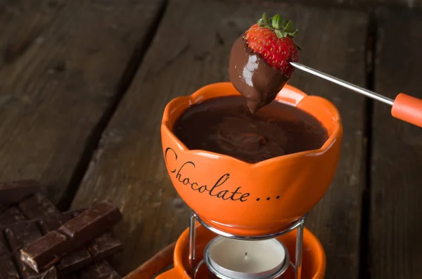 Fondue au chocolat — Photo