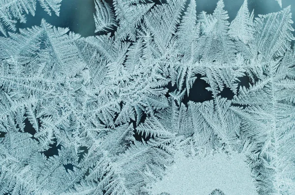 冰霜天然花纹 — 图库照片